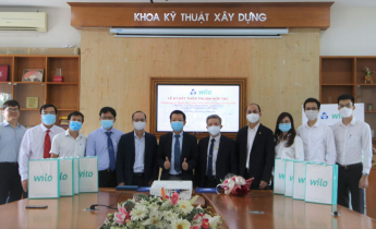 Thỏa thuận hợp tác giữa Khoa Môi trường và Tài nguyên, Khoa Kỹ thuật Xây dựng, Trường ĐH Bách khoa và Công ty TNHH WILO Việt Nam